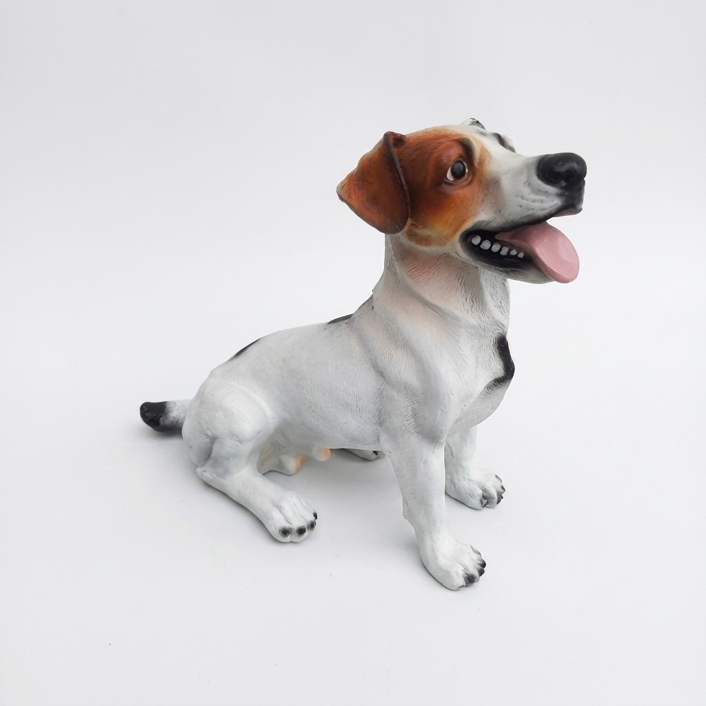 Deko Figur Statue Skulptur 40 cm Figuren Statuen Skulpturen Garten Hund (A393)