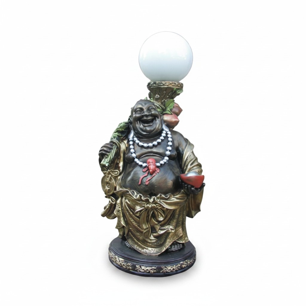 Deko Figur Statue Skulptur 54 cm Figuren Statuen Skulpturen Lampe Buddha (B22)