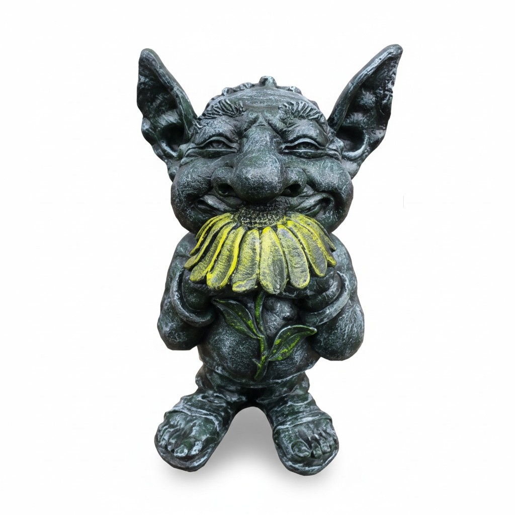 Deko Figur Statue Skulptur 44 cm FIguren Statuen Skulpturen Drachen Troll