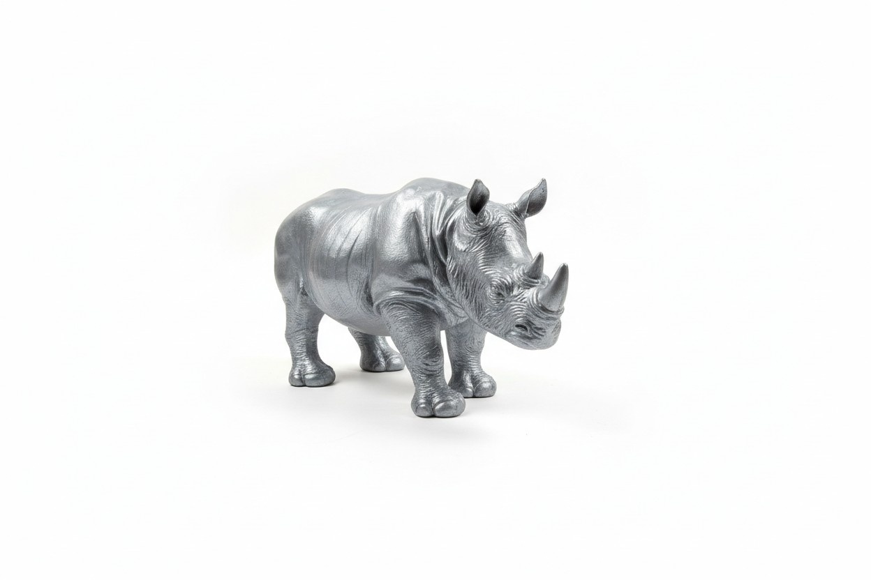 Deko Figur Statue Skulptur 38 cm Figuren Statuen Skulpturen Nashorn