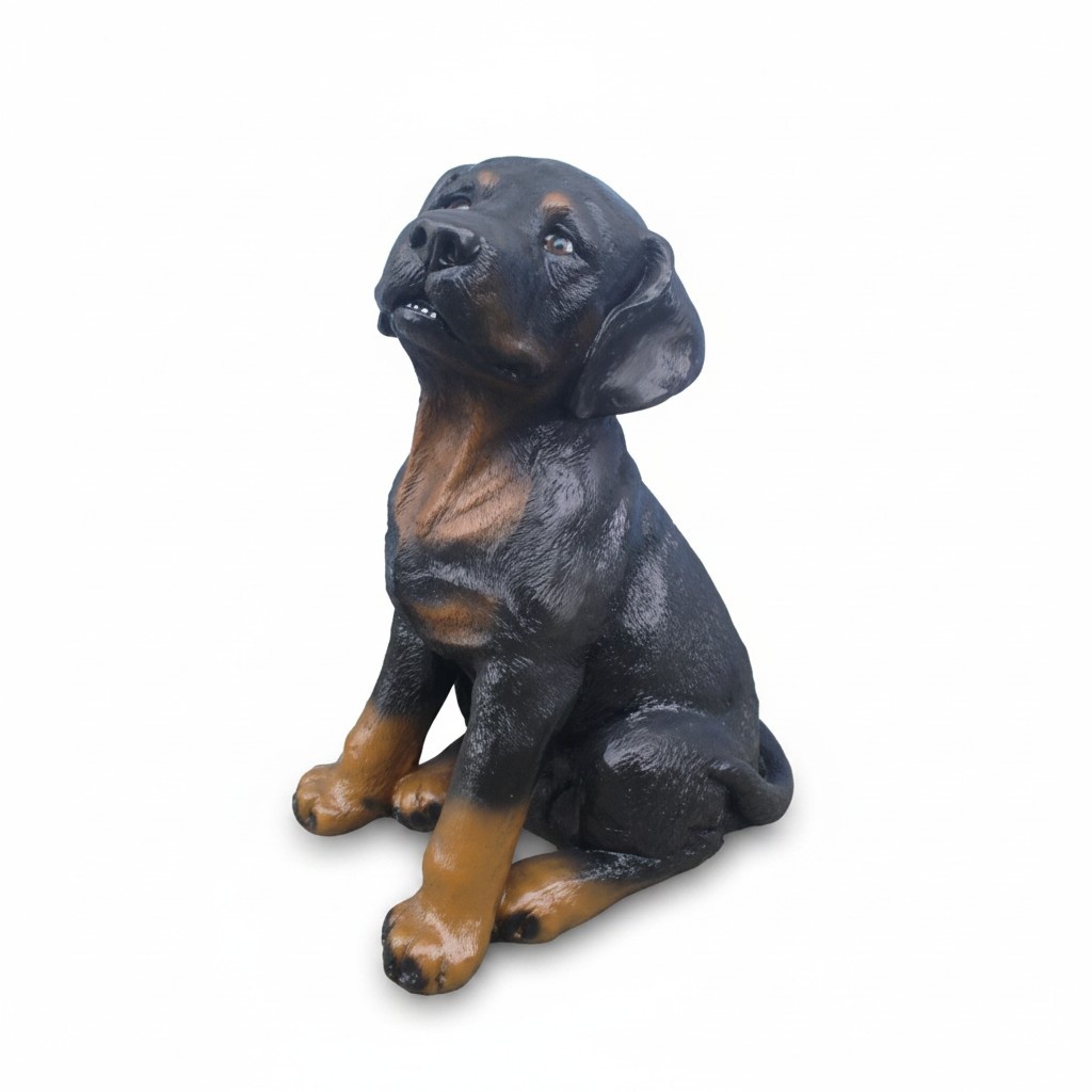 Deko Figur Statue Skulptur 30 cm Figuren Statuen Skulpturen Garten Hund (A24)