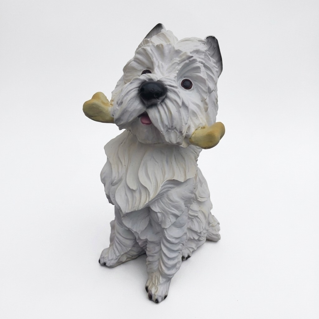 Deko Figur Statue Skulptur 42 cm Figuren Statuen Skulpturen Garten Hund (A417)