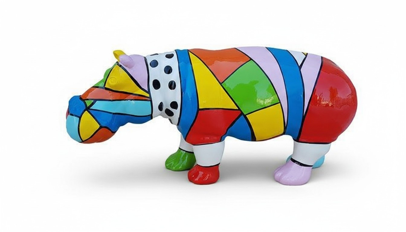 Deko Nilpferd Figur Statue Skulptur 32cm Figuren Statuen Skulpturen