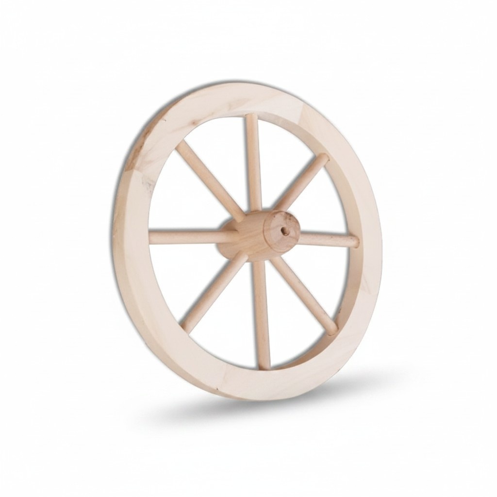 Dekorad Holzrad Ø 30 cm Speichenrad Wagenrad Gartendeko Ladendeko Vollholz