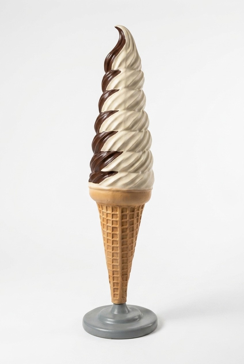 Dekoration Laden Aufsteller Eis Diele Handel Dekoration 210cm XXL Werbung