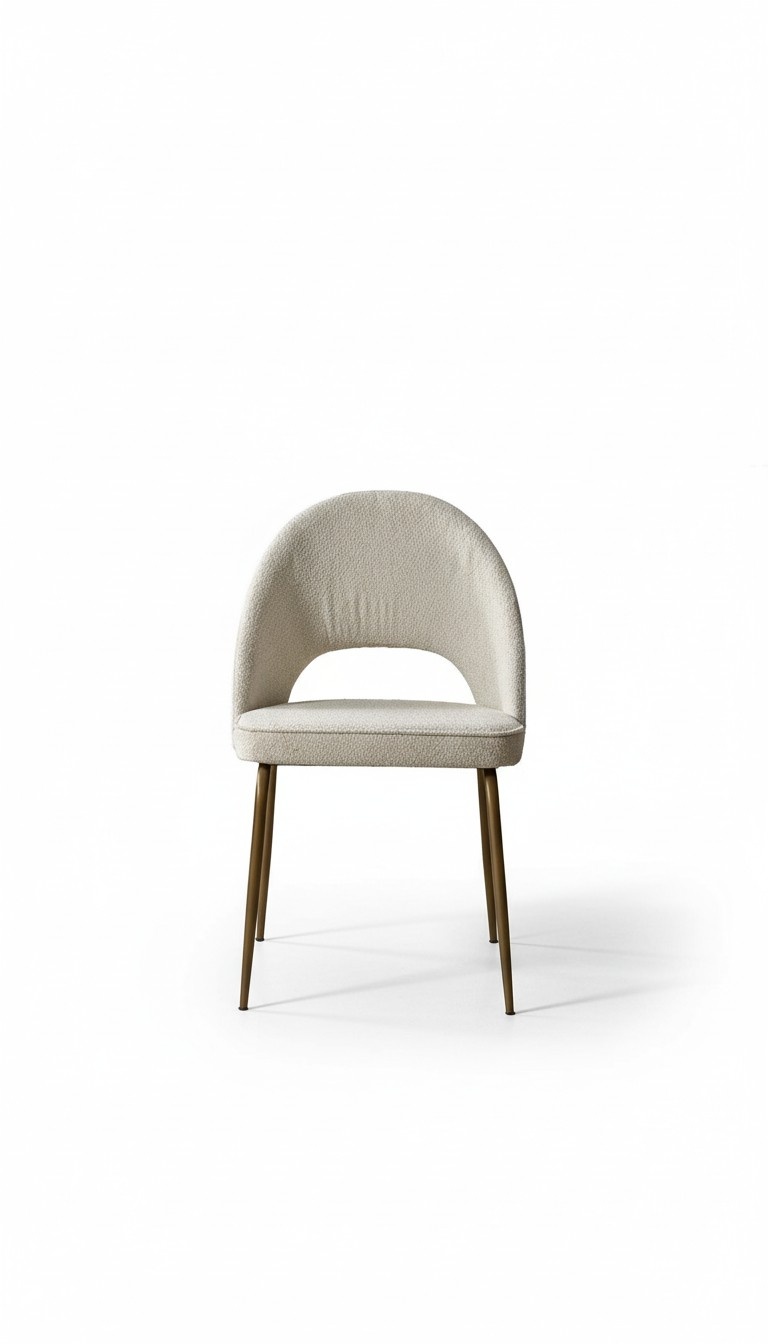 Beiger Esszimmer Stuhl Designer Polster Stühle Holzgestell Lehnstühle