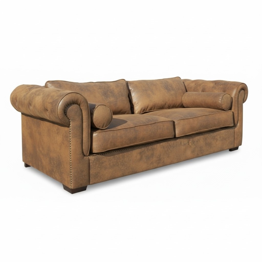 Chesterfield Sofagarnitur 3+2 Couch Polster Set Sofas Couchen Neu Sofa Leder