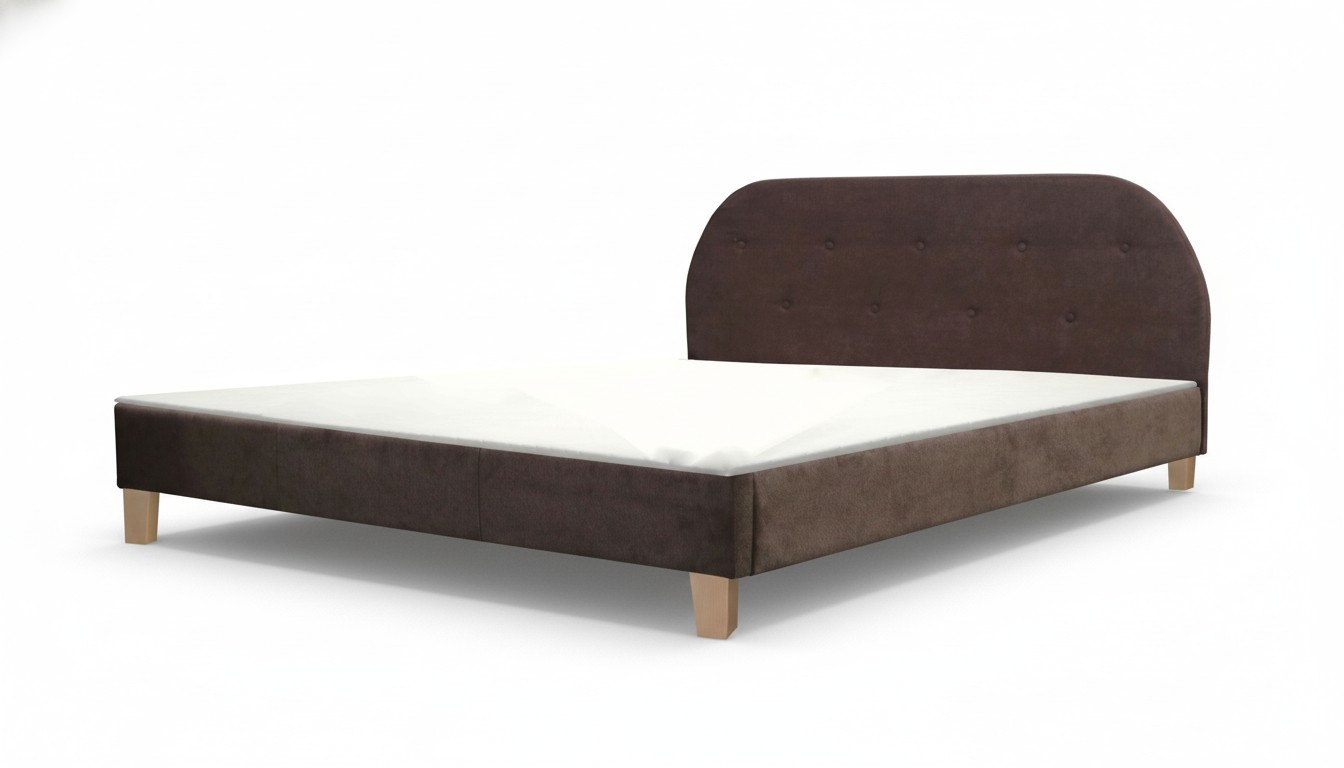 Modernes Designer Holz Bett Edles Möbel Doppel Betten Neu Schlafzimmer Polster