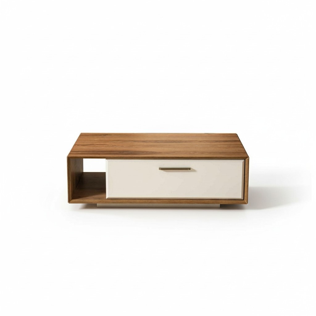 Wohnzimmer Brauner Couchtisch Luxuriöser Kaffeetisch Edler Sofatisch