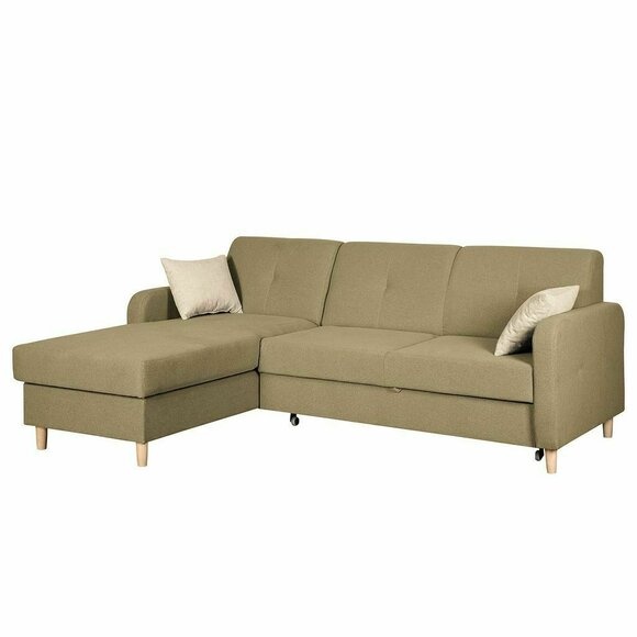 Ecksofa L-Form Sofa Wohnlandschaft Garnitur Polster Bettfunktion Design Modern
