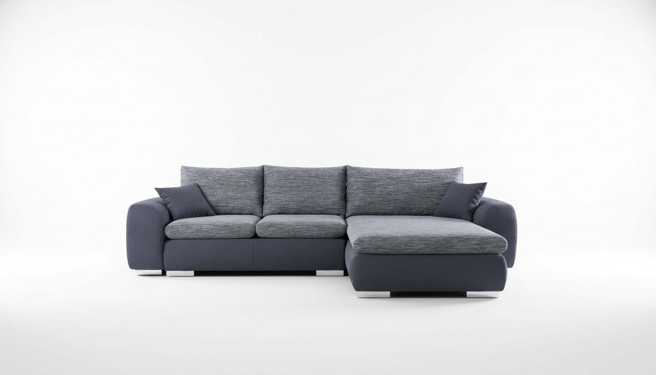 Ecksofa Bettfunktion Couch Graue Polster Couchen Textil Sofas Sofa Schlafsofa