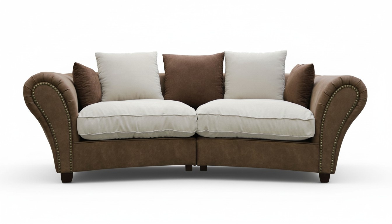 Sofa 4 Sitzer Stoffsofas Luxus Couch Couchen big Polster Lümmel 265cm Designer