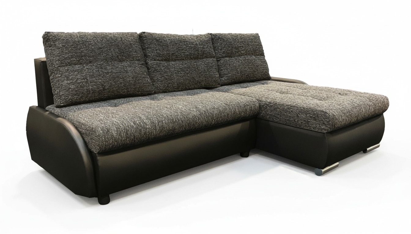 Design Ecksofa Schlafsofa Bettfunktion Couch Leder Textil Polster Sofas Neu