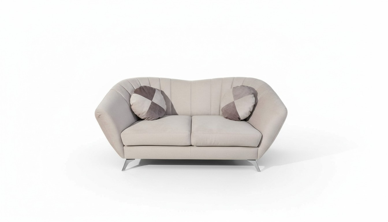 Design 2 Sitzer Relax Sofas Sofa Textil Polster Couch Stoff Schlafsofa Schlaf