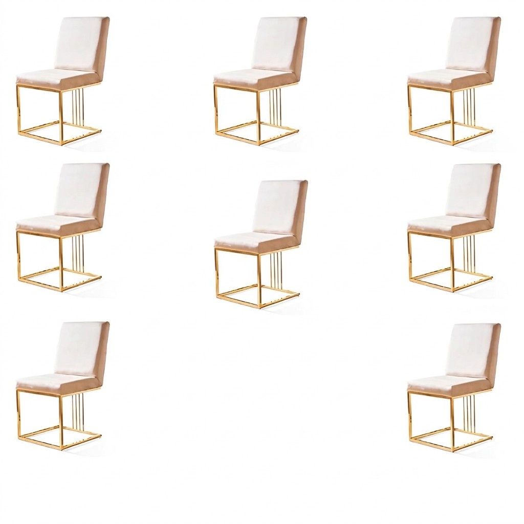 Design 8 Stühle Gruppe Set Polster Gastro Neu Esszimmer Stuhl Garnitur