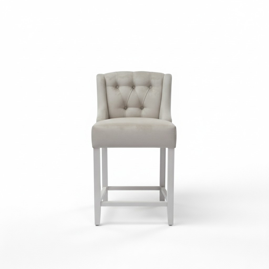 Design Barhocker Barstuhl Samt Stoff Barstühle Bar Hocker 4er Set Tresen Stühle