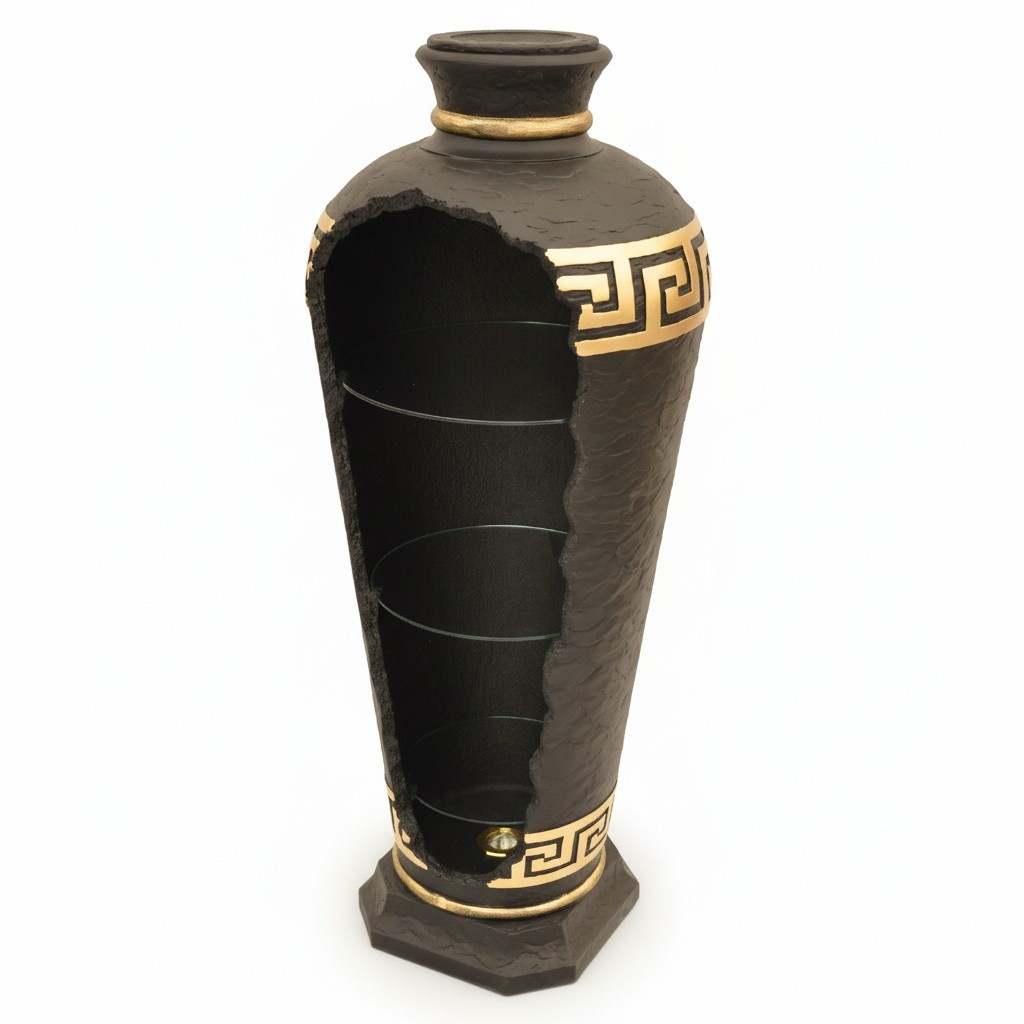 Design Beleuchtung Vase Hausbar Flaschenregal Cocktailbar Dekobar Vitrinbar