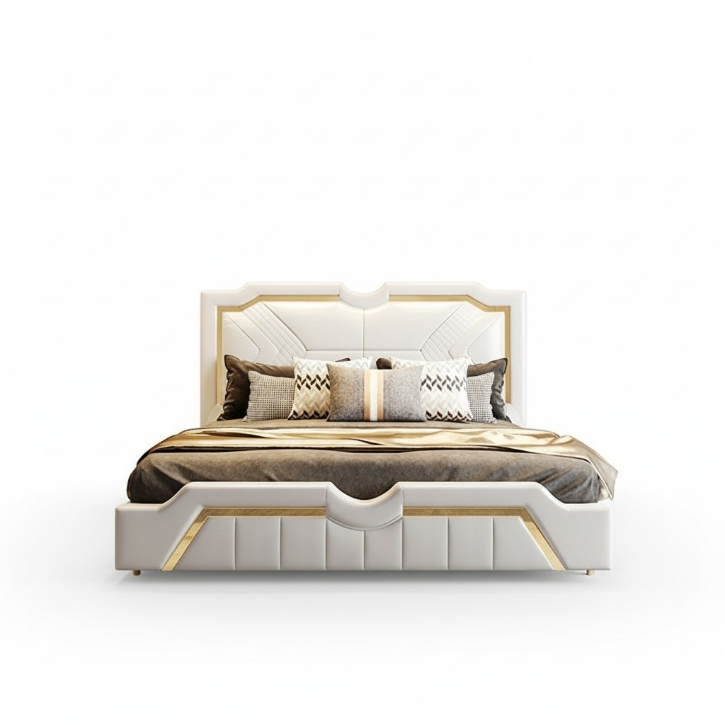 Design Bett Polster Luxus Doppel Hotel Betten Ehe 180x200cm Schlaf Zimmer Leder