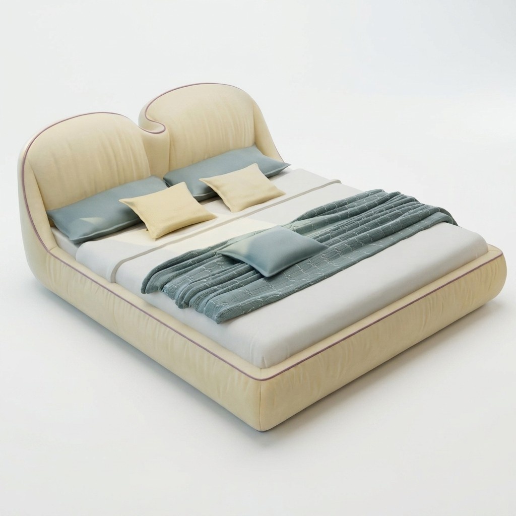 Design Betten Leder Bett Doppel Luxus Ehe Modernes Hotel Gestell Schlaf Zimmer