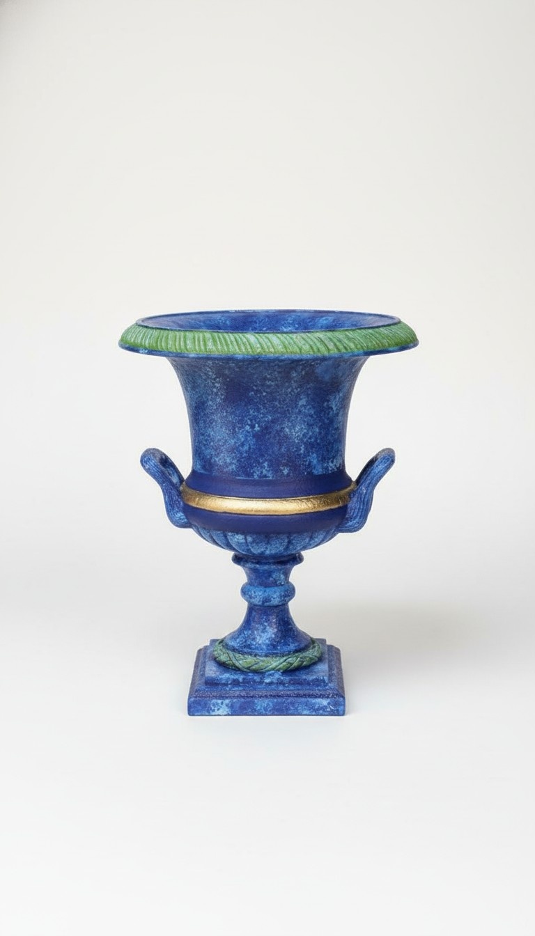 Design Blumen Topf Dekoration XXL Vase Vasen Handarbeit Deko Kelch