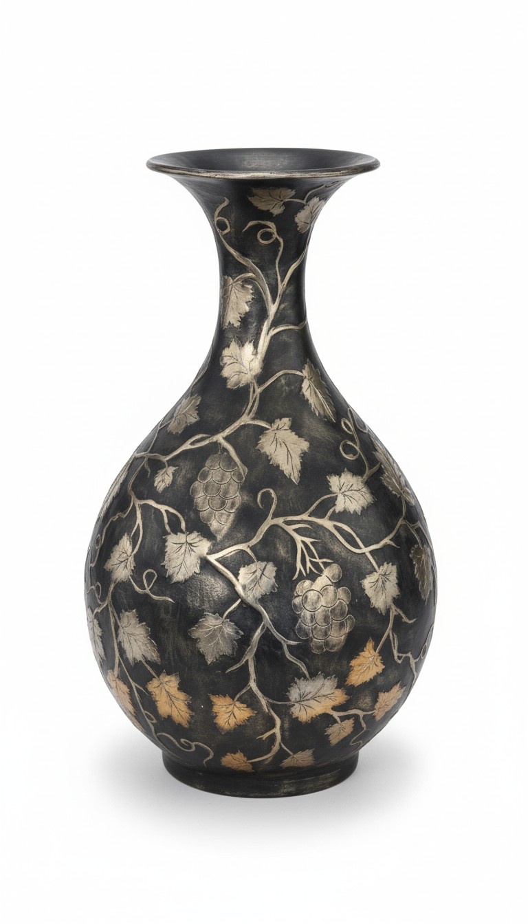 Design Blumen Topf Dekoration XXL Vase Vasen Handarbeit Deko Kelch