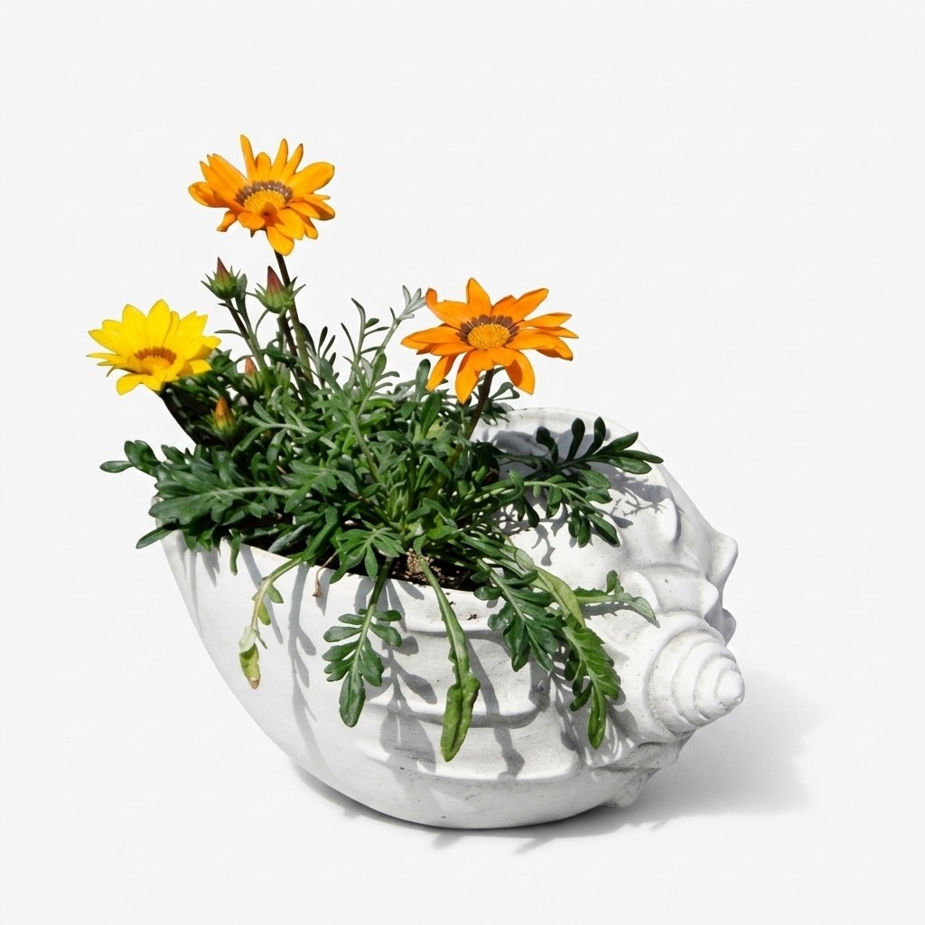 Design Blumentopf Top Planz Kübel Gefäß Töpfe Figur Gesicht Skulptur