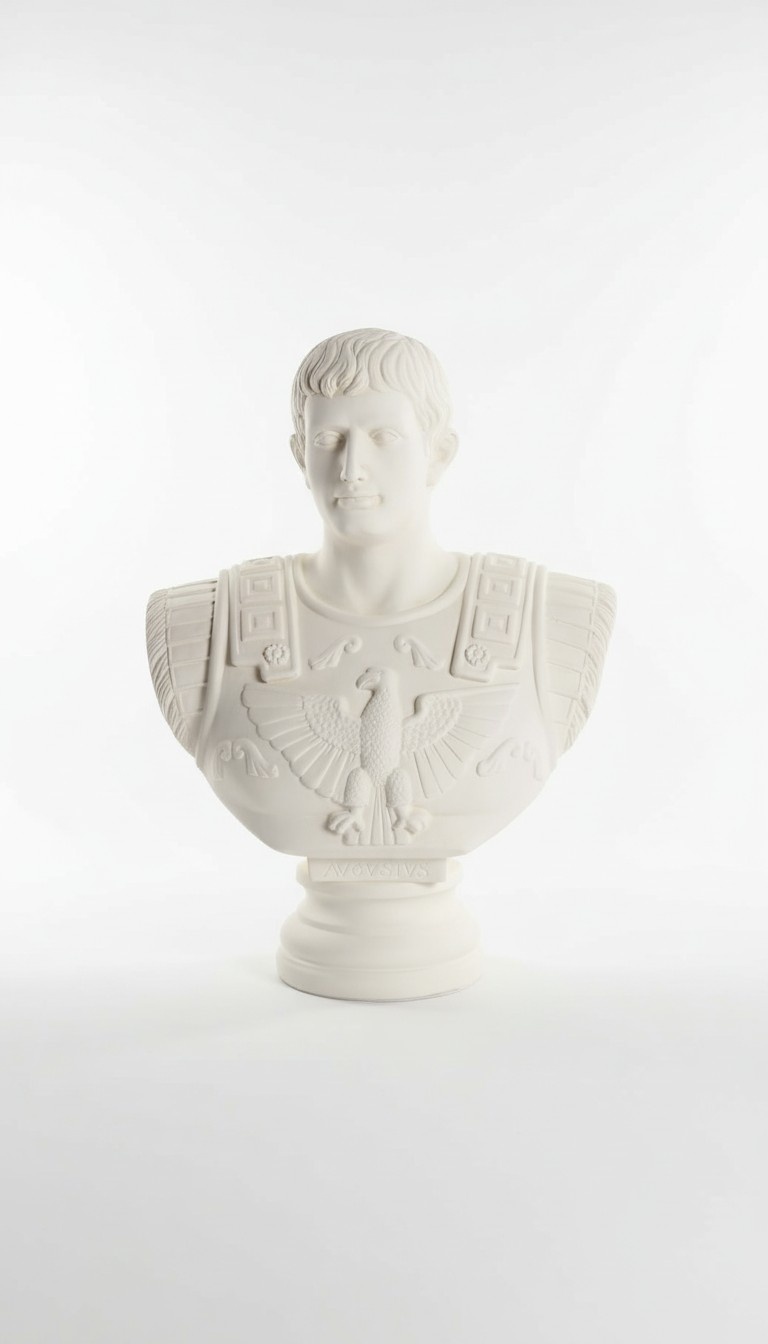 Design Büste Kaiser August Figur Statue Skulptur Skulpturen Figuren