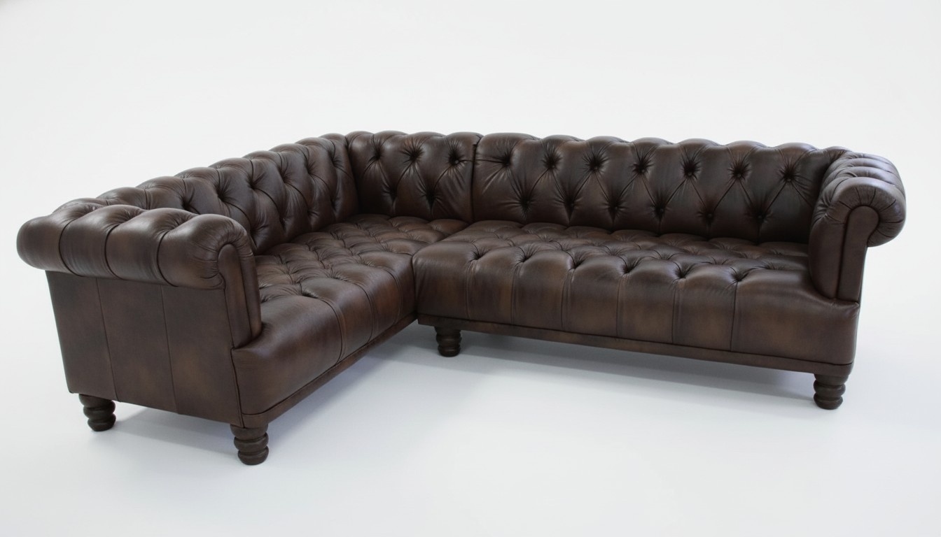 Design Chesterfield Ecksofa Eckcouch Loungesofa Couch Sofa Dubai Leder
