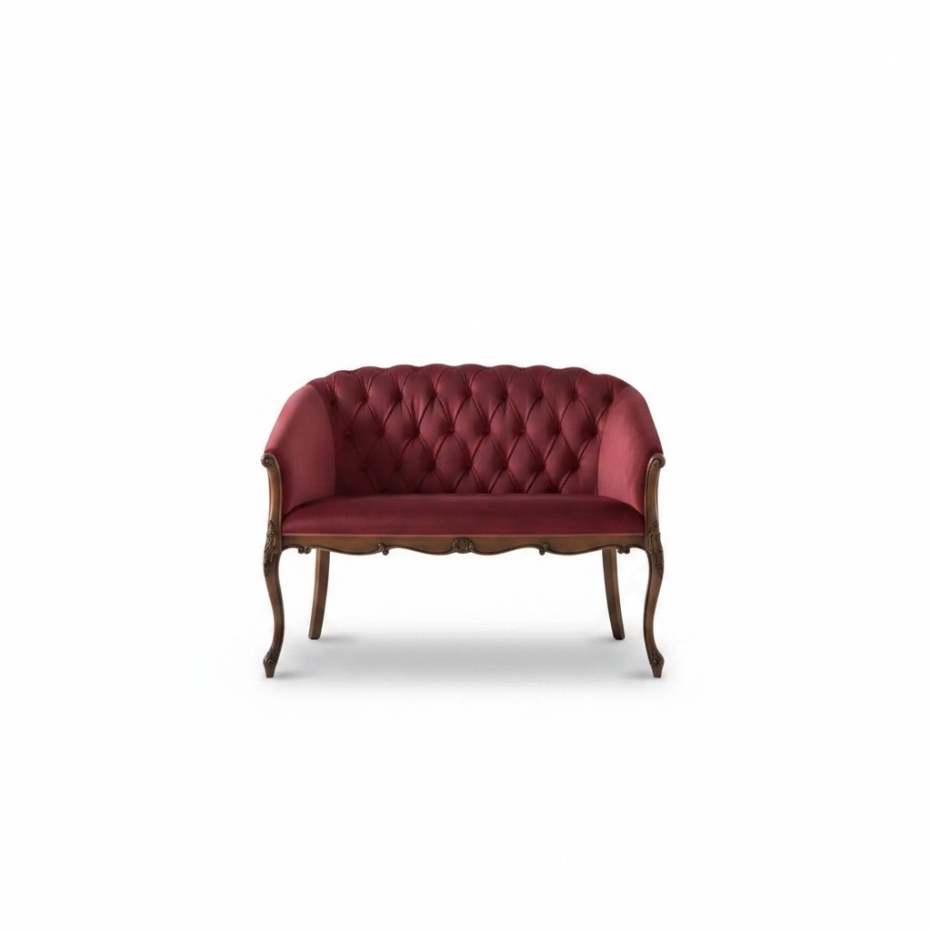 Design Chesterfield Sofa 2 Sitzer Couch Luxus Klassische Textil Sofas