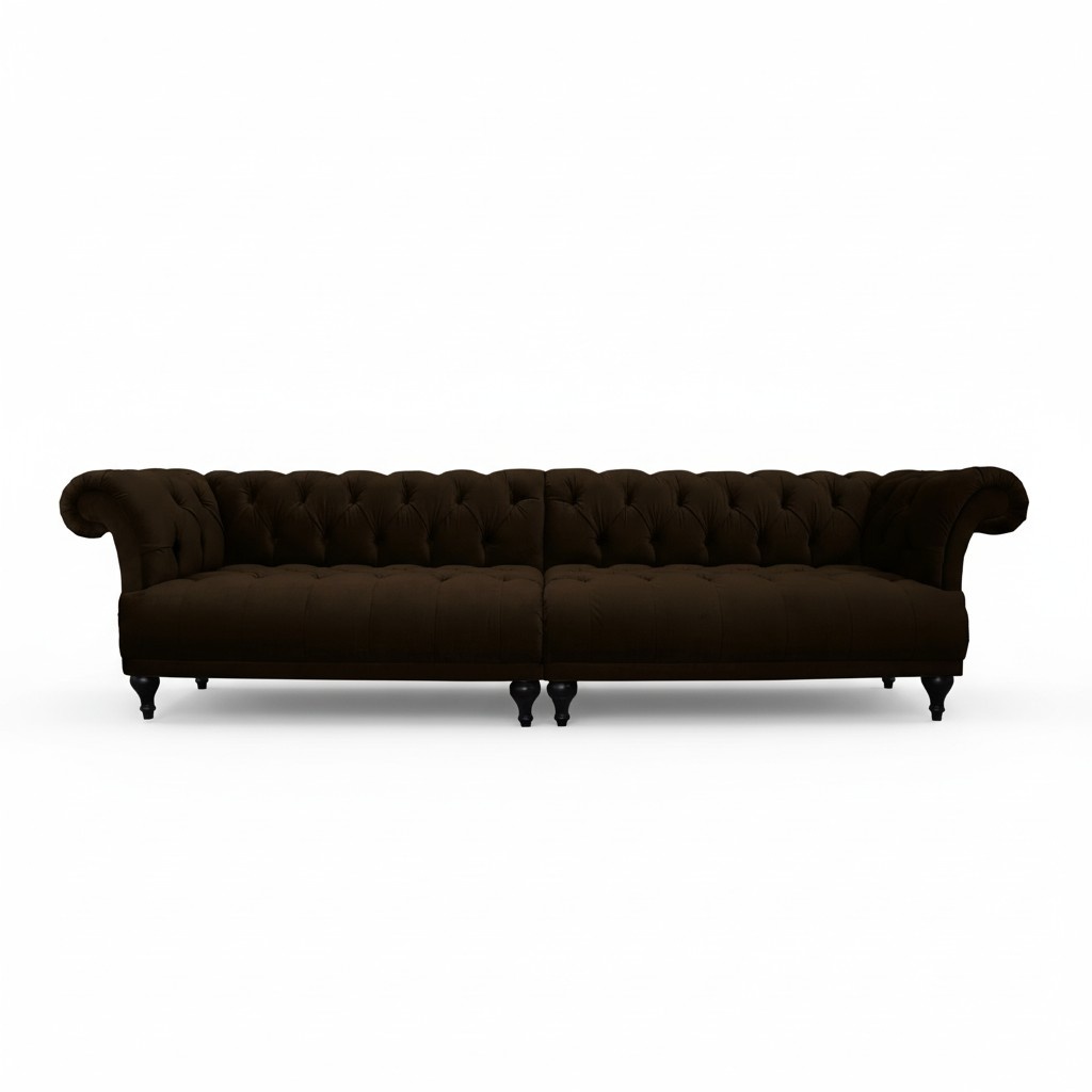 Design Chesterfield Sofagarnitur 5-Sitzer Leder Couch XXL Polster Sofas