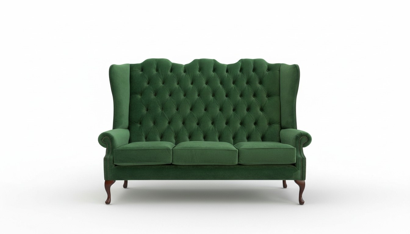 Design Chesterfield Stoff Couch Sofa Polster Sofas Neu 3 Sitzer Couchen