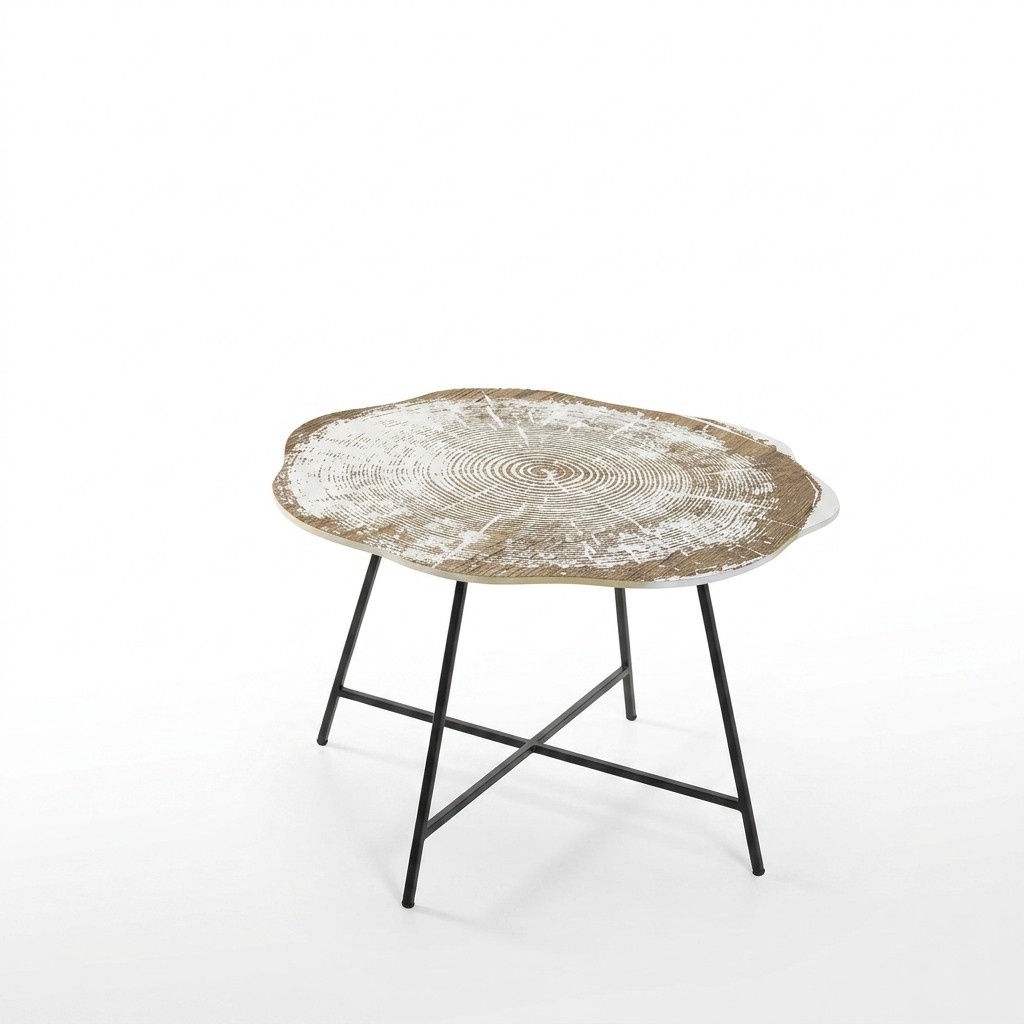 Design Couchtisch Beistelltisch Wohnzimmer Tisch Kaffeetisch Rund Neu