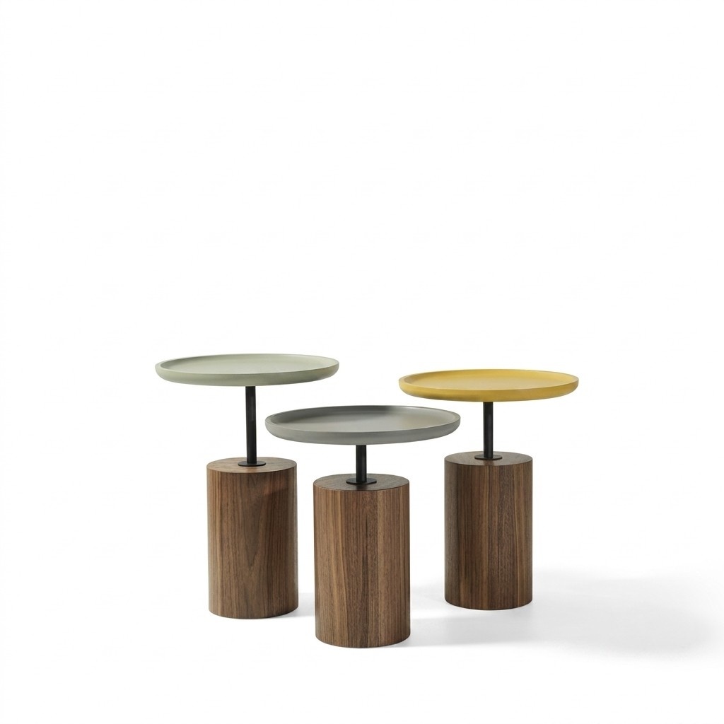 Design Couchtische Kaffeetische Rund Tisch Holz Tische Wohnzimmer Neu