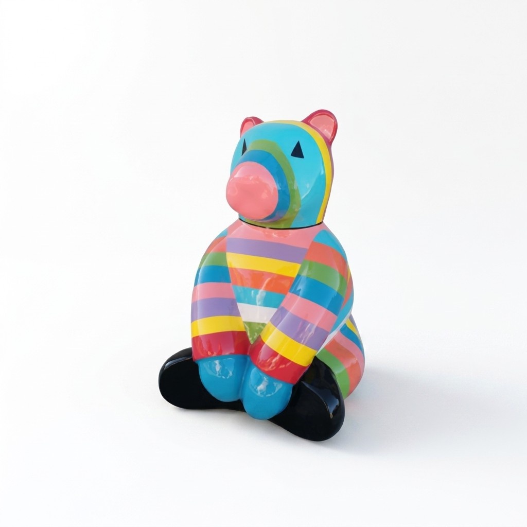 Design Dekoration Teddy Bär Garten Skulptur Statuen 67cm Deko Figur