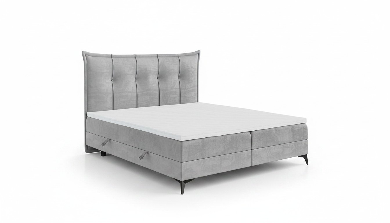 Design Doppelbett Schlafzimmer Textil Möbel Modern Luxus Bett Boxspringbett
