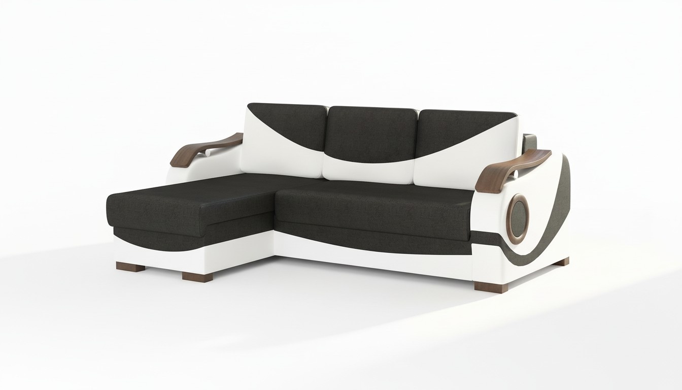 Design Ecksofa Perto Bettfunktion Couch Polster Textil Sofas Couchen