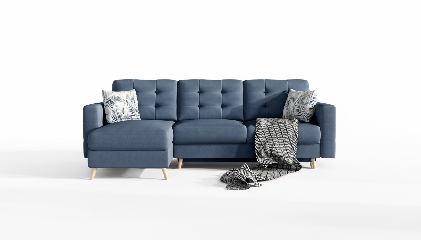 Design Ecksofa Schlafsofa Bettfunktion Couch Leder Polster Textil Sofas