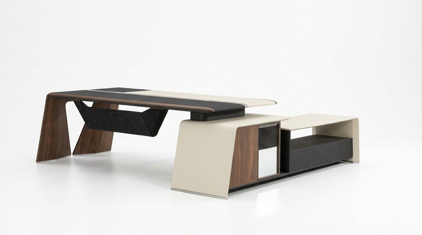 Design Ecktisch Schreibtisch Ecktische Büro Möbel Einrichtung Tische Tisch Neu