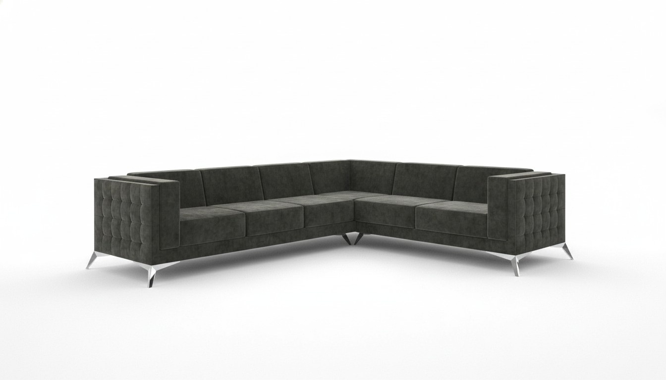 Design Esk Ecksofa L-form Modern Sofas Stoffsofa Couch Wohnlandschaft Sofa Sitz