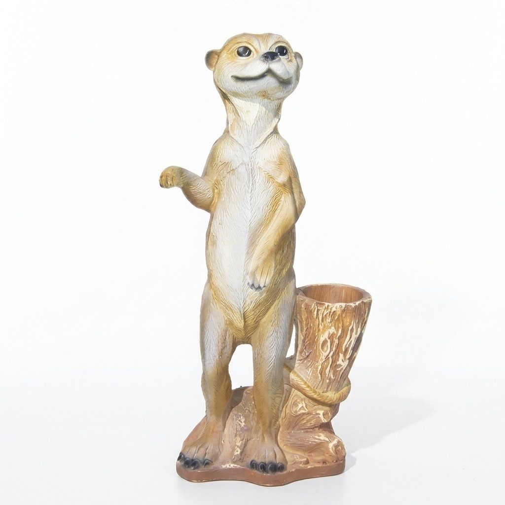 Design Frettchen Figur Statue Skulptur Figuren Skulpturen Garten Deko Zoo