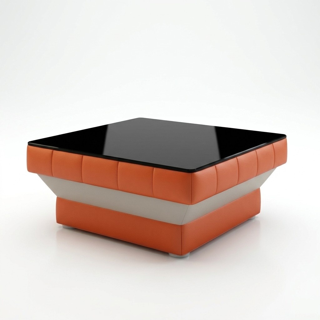 Design Glastisch Leder Couch Tisch Tische Glas Sofa Wohnzimmertische