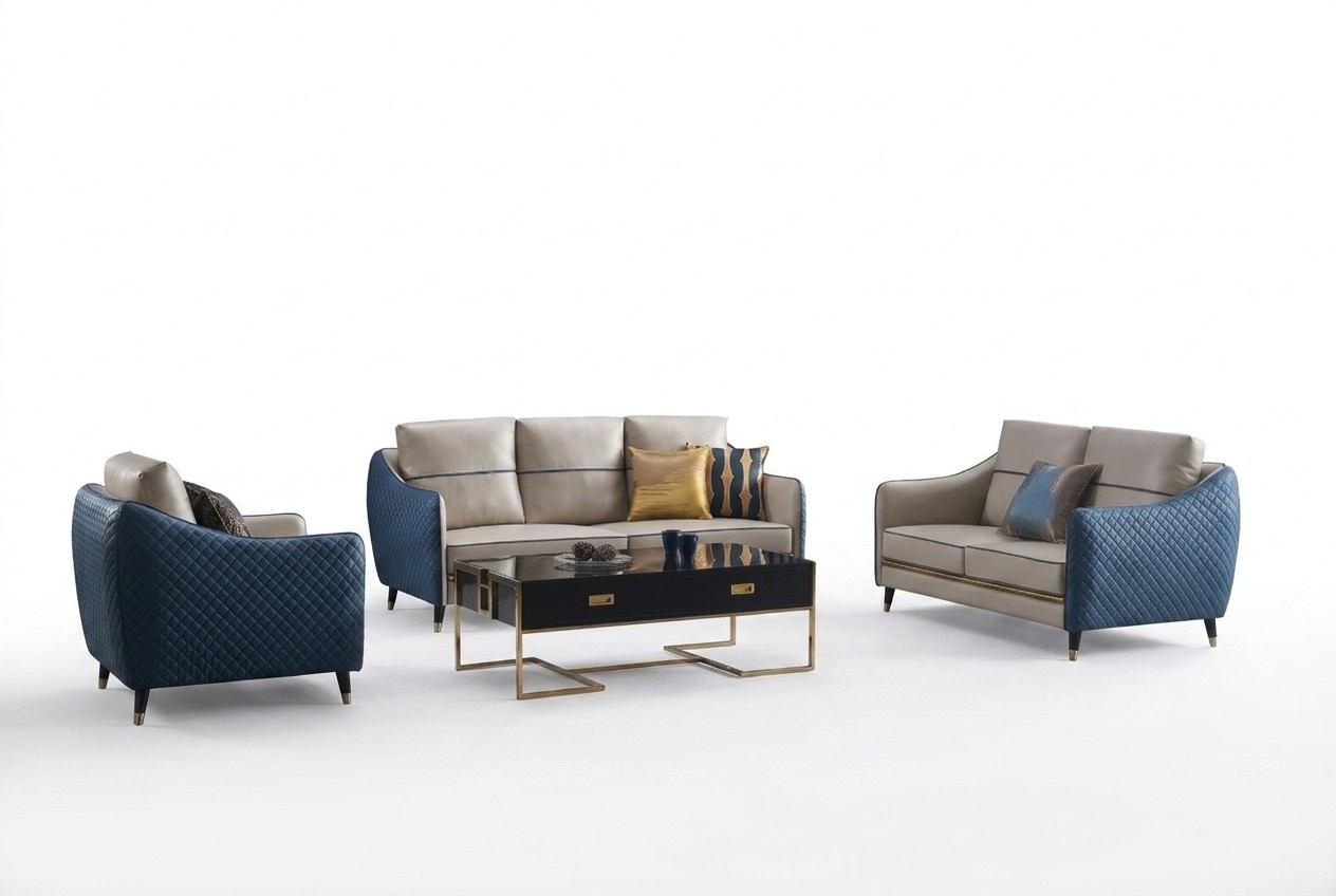 Design Klassiker Chesterfield Big xxl 3 Sitzer Couch Leder Textil Sofas Couchen !