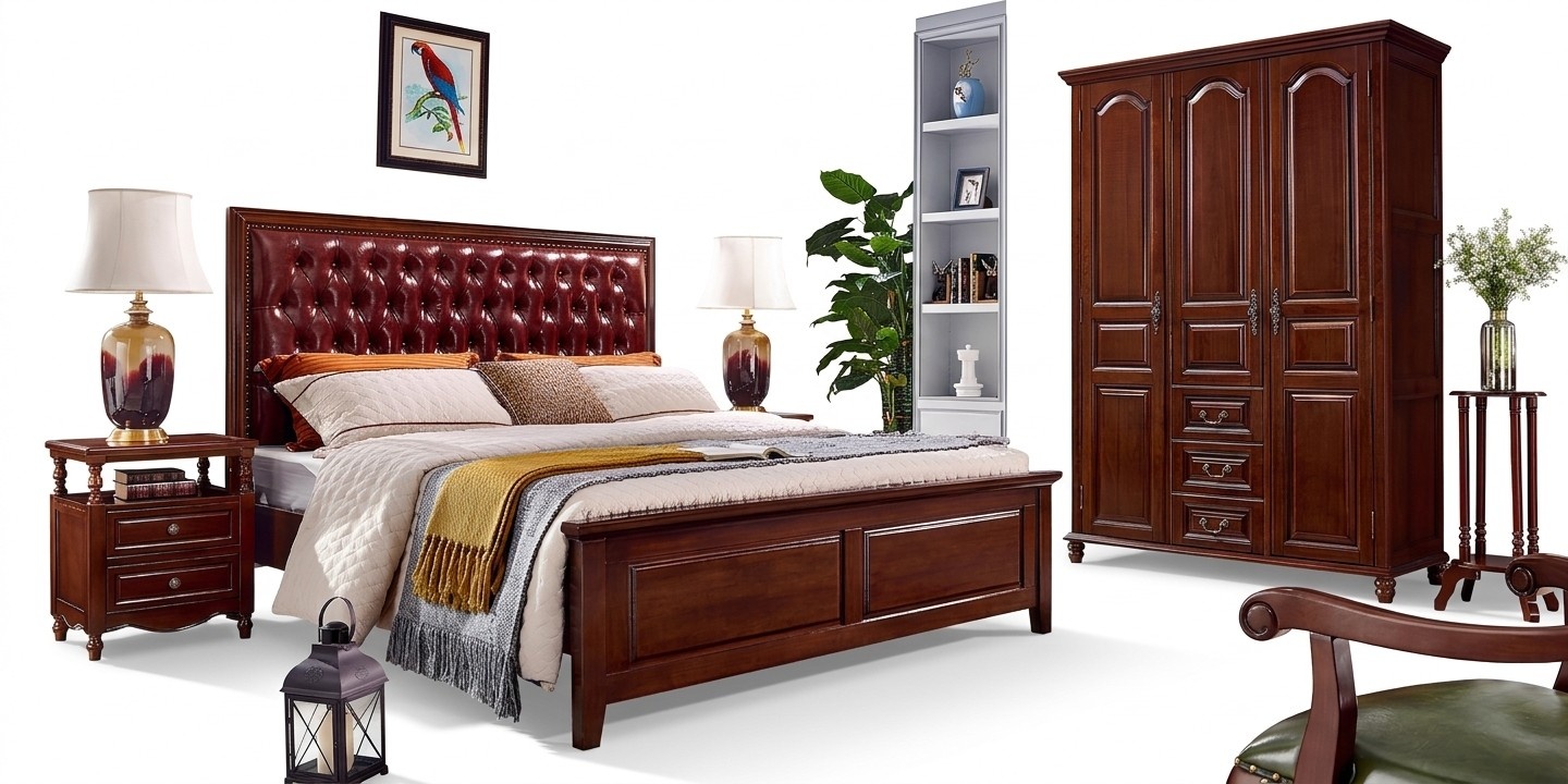 Design klassisch Betten Möbel Bett 2 Nachttische 3tlg.Schlafzimmer Set