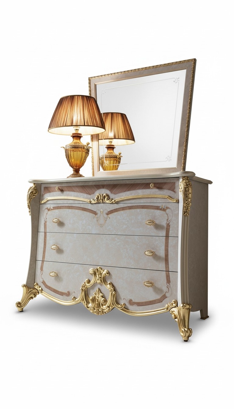 Design Kommode Möbel Sideboard Klassische Einrichtung Schlafzimmer Schrank