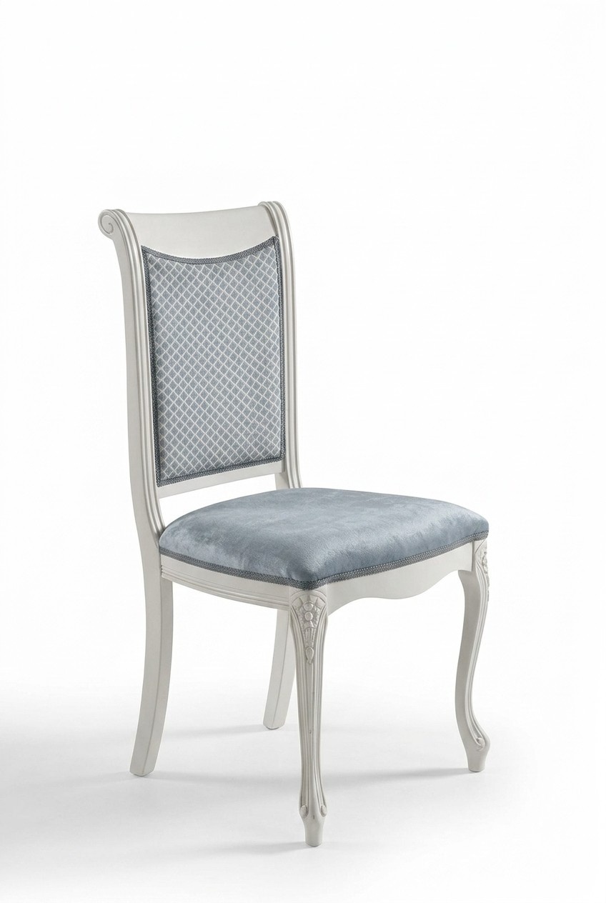 Design Lehn Stuhl Stühle Polster Esszimmerstuhl Polster Wohnzimmer Holz Barock