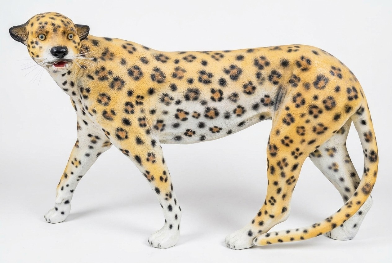 Design Leopard Figur Statue Skulptur Figuren Skulpturen Garten Dekoration