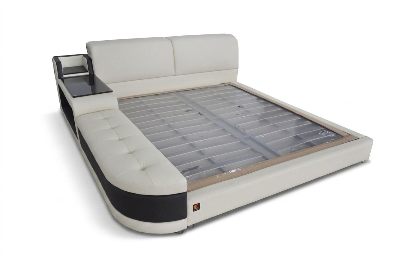 Design Luxus Bett Polster Ehe Hotel Moderne Betten Leder 140/160/180/200 LB8820