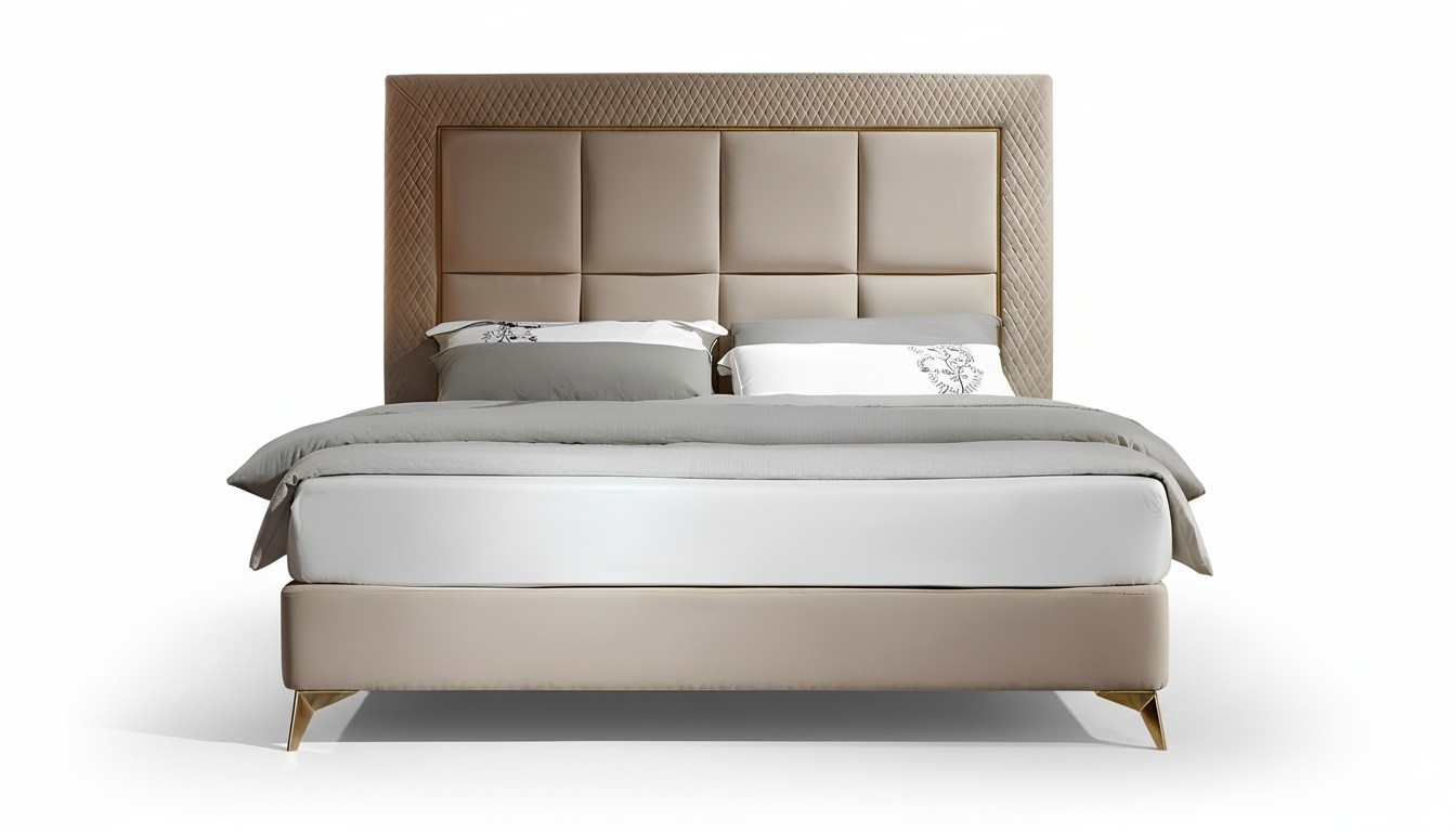 Design Luxus Doppel Hotel Betten Hotel Möbel Luxus Schlafzimmer Bett Polster Neu