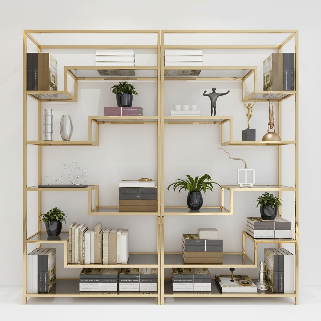 Design Luxus Regal Wand Schrank Vitrine Regale Wohn Zimmer Trenn Wand