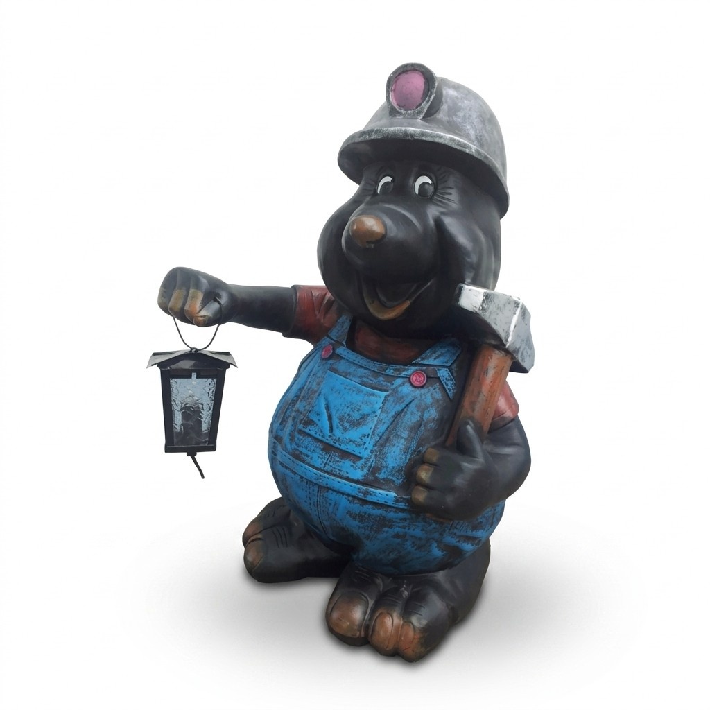 Design Maulwurf Bergbau Figur Statue Skulptur Figur Dekoration Neu 70cm
